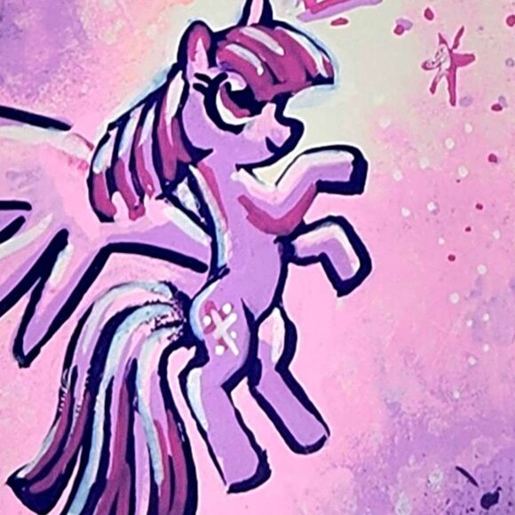 MLP "Twilight" My Little Pony - Acrylic Paint Art - Picture 2 of 2